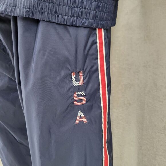 Lavon Vintage Y2K USA Blue Windbreaker Tracksuit with Red Stripes Size XL - Picture 5 of 16